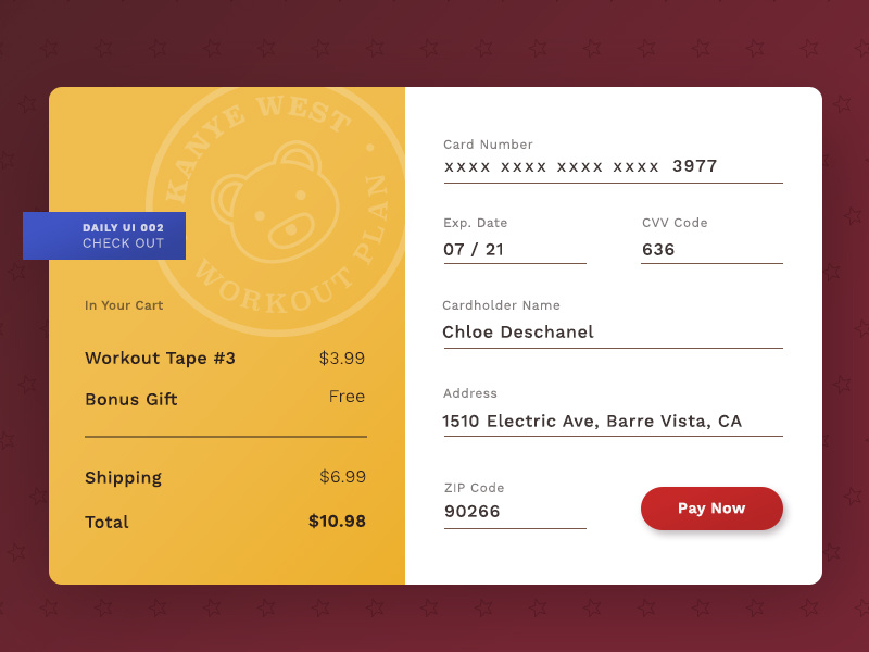 Uidaily 002 display checkout