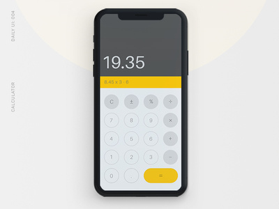Daily UI 004: Calculator