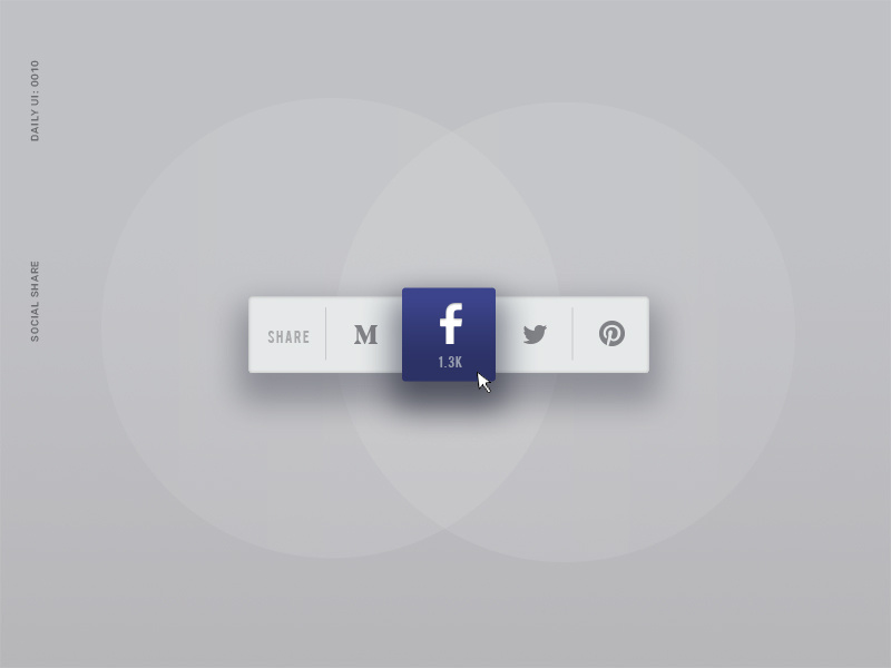 Daily UI 010: Social Share socialshare ui dailyui