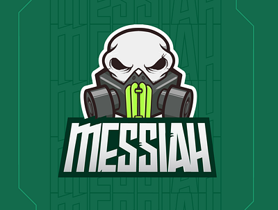 Messiah adobe branding dribble pro esports gaming graphic design logo mascot mask skull sports toxic valorant
