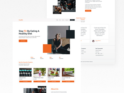 FoodFit - Website Design design figma figma design figmadesign ui ui design uidesign uiux ux uxui web web design webdesign website website design