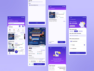 Event App - UI Design appdesign design event event app figma figma design figmadesign mobileapp mobiledesign ui ui design uidesign uiux uiuxdesign ux ux design uxdesign