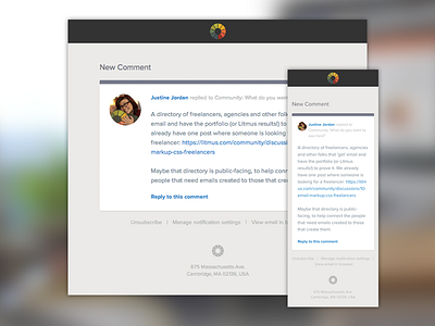 [Email] Litmus Community New Comment comment community email litmus notification transactional