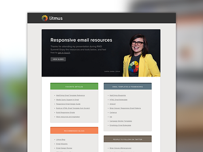 Responsive Email Resources email landing page litmus resources responsive responsive email