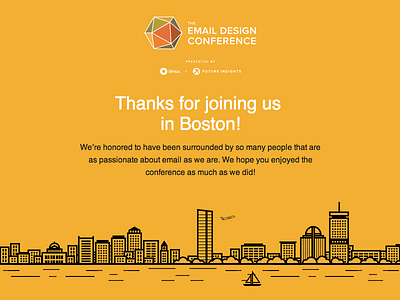 [Email] #TEDC13 Thank You email email design email development litmus the email design conference