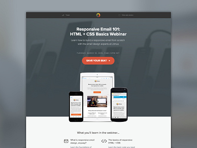 [Email] Responsive Email 101 Webinar email email design email development html email litmus responsive responsive design responsive email