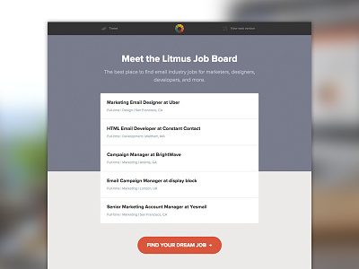 [Email] Job Board Launch email email design email development html email job board jobs litmus