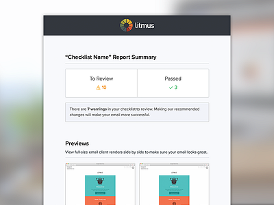 [Email] Litmus Checklist Notification litmus email newsletter newsletter html email email development email design email