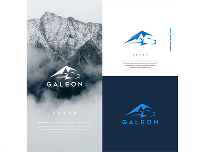 GALEON abstract branding design logo logodesign minimal simpel typography web