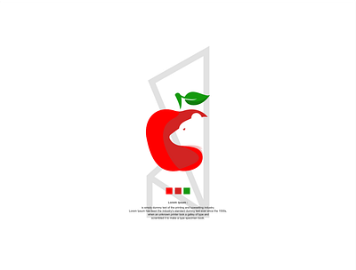 apple and bear logo design logo logodesign minimal simpel typography