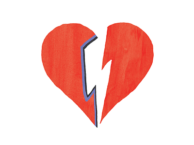 R.I.P. David Bowie david bowie editorial hand drawn heart illustration