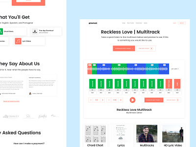 Grow Music - Multitrack Editor Page