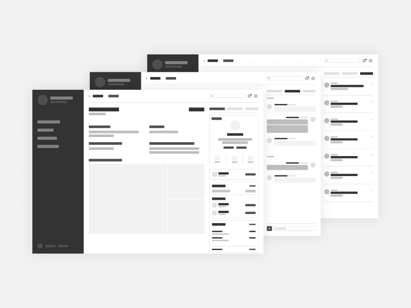 Dashboard Wireframe by Claudio Vallejo for Managed by Q on Dribbble