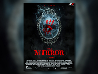 the mirror - movie poster design graphic design horror horror movie illustration movie poster photoshop poster poster design the mirror