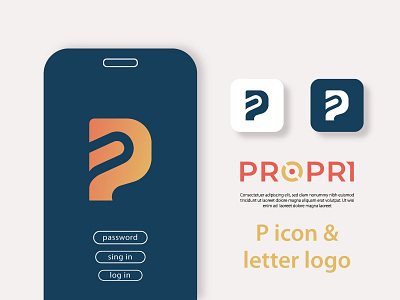 P Letter Logo & icon logo (propri)