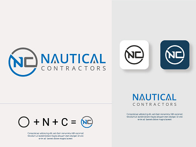 Nautical Contractors Logo awesome logo brand identy branding business logo club logo copyright corporate creative logo custom logo design graphic design logo logo creator logo design logo ideas logo macker minimal logo minimalist simple logo spa logo