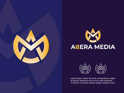 AM Letter logo / Acera Media Company