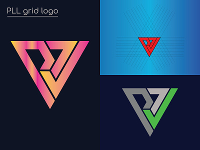 PLL grid logo / Letter logo
