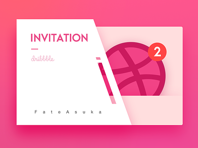 2 Dribbble Invites 2 invites ball card dribbble giveaway invitation invite