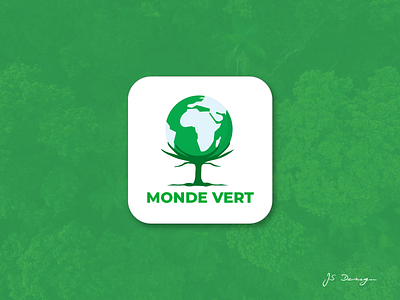 Logo proposition for Monde Vert branding design identity design illustration logo