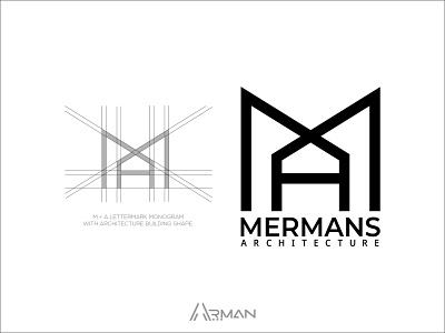 Architecture Lettering Logo design