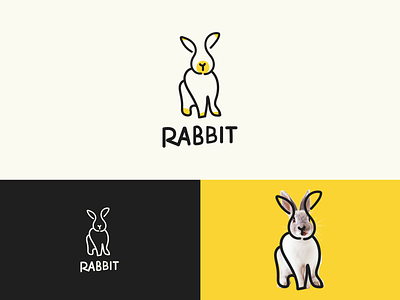 Rabbit art logo design animal art artlogo bunny cartoon drawing fun funny line logodesign logoinspiration logotype minimal pet petshop rabbit sketch