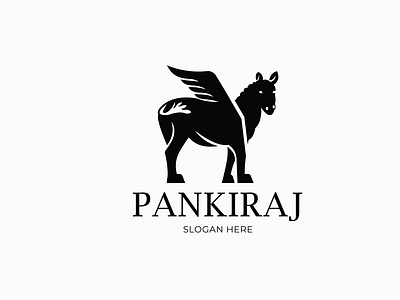 Horse vector logo animal cheese creative horse horse logo illustration logo logo mark logodesign logoinspiration logotype pankiraj vector wild logo wing