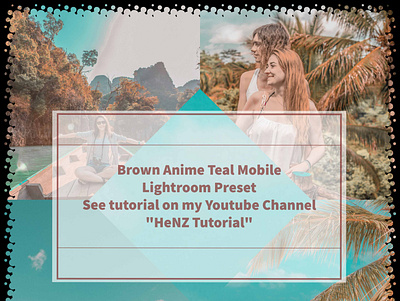 Brown Anime Teal Mobile Lightroom Preset app color grading design editing lightroom lightroom mobile preset lightroom preset tutorial