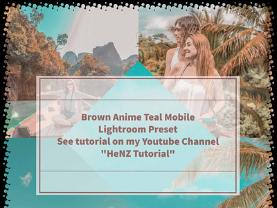 Brown Anime Teal Mobile Lightroom Preset