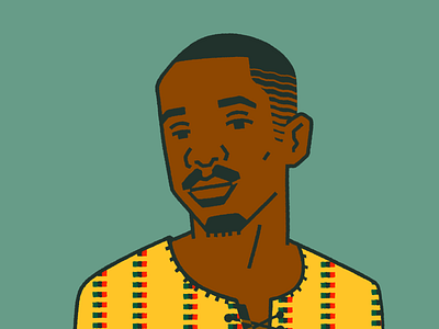 Portrait 1 africa africanart flat icon illustration lineart ui