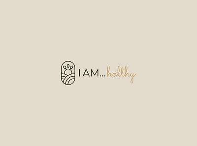 I AM...holthy brand identity logo design