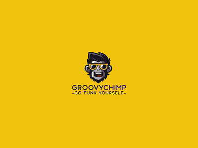 GroovyChimp brand identity chimp groove logo logo design monkey music