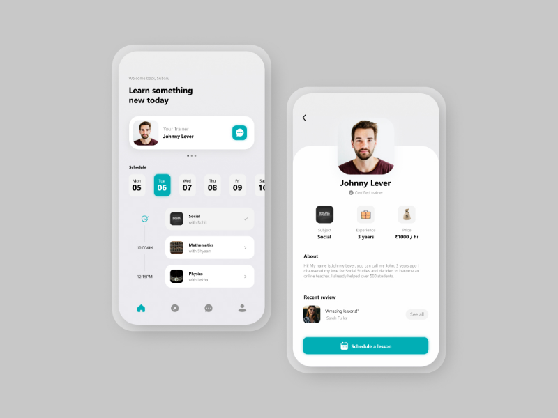 Skillify: The e-learning app by Madhan Vamsheedher on Dribbble