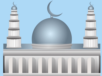 Mosque design illustration