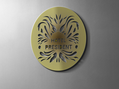 president Hotel 1 branding design flat graphic design icon illustration logo logo design minimal typography