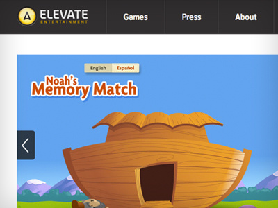 Elevate Entertainment Responsive Website games responsive web