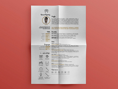 CV : My personal resume branding curriculum cv mignerey personnal profile renaud resume