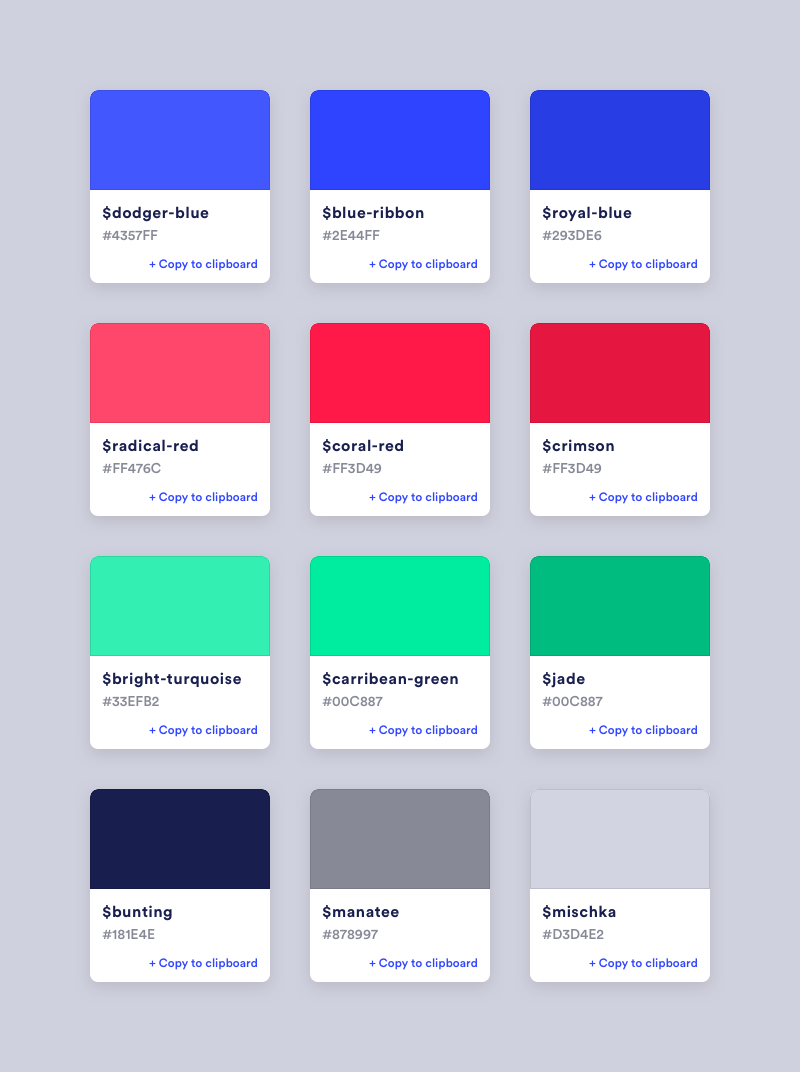 Colors by Paul van Oijen on Dribbble