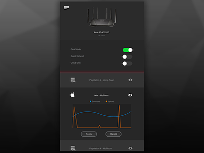 Daily UI - ASUS Router Settings Page - #007 asus daily ui dailyui day 7 router settings settings page