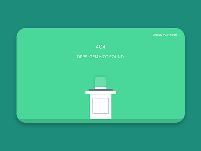 Daily UI - 404 Gem Not found - #009