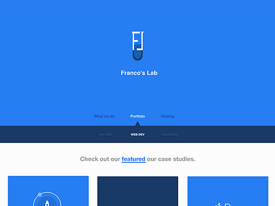 Franco's Lab [It's coming] francos lab portfolio web design company web development