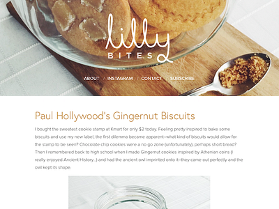 Lilly Bites biscuits blog food logo tumblr web