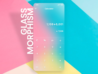 Calculator [Glass Morphism]