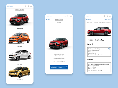Car configurator interface (Mobile) app design ios ui ui design uidesigner uiux user experience user interface designer userinterface webdesign