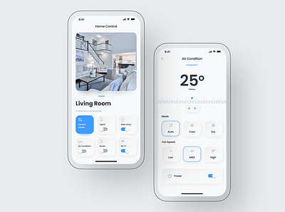Smart Home Control App home control smart app ui design