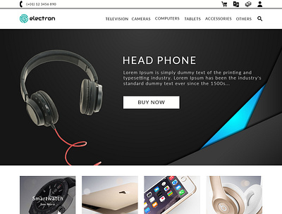 Electron E-commerce ecommerce design shop thekishanmodi ui ux website