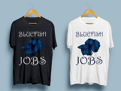 Bluefish jobs design graphic design illustration illustrator logo typography