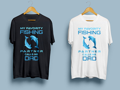 My favority fishing partner calls me dad. design graphic design illustration illustrator logo typography