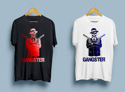 Gangster design graphic design illustration illustrator logo typography