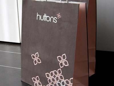 Huttons bags brand identity logo packaging pos retail chain signage superfried